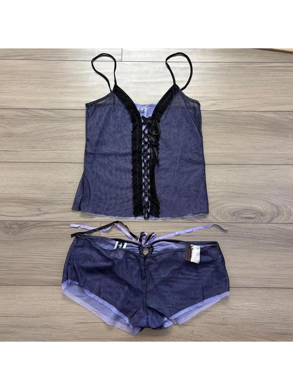 Y2K ROMANTIC GOTH LINGERIE SET